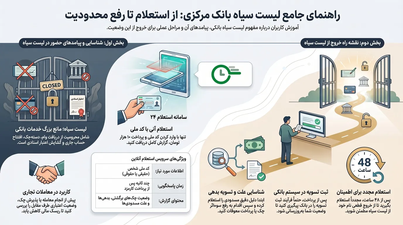 استعلام لیست سیاه بانکی